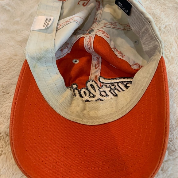 Titleist Orange White Cotton Adjustable Cap - Picture 6 of 6